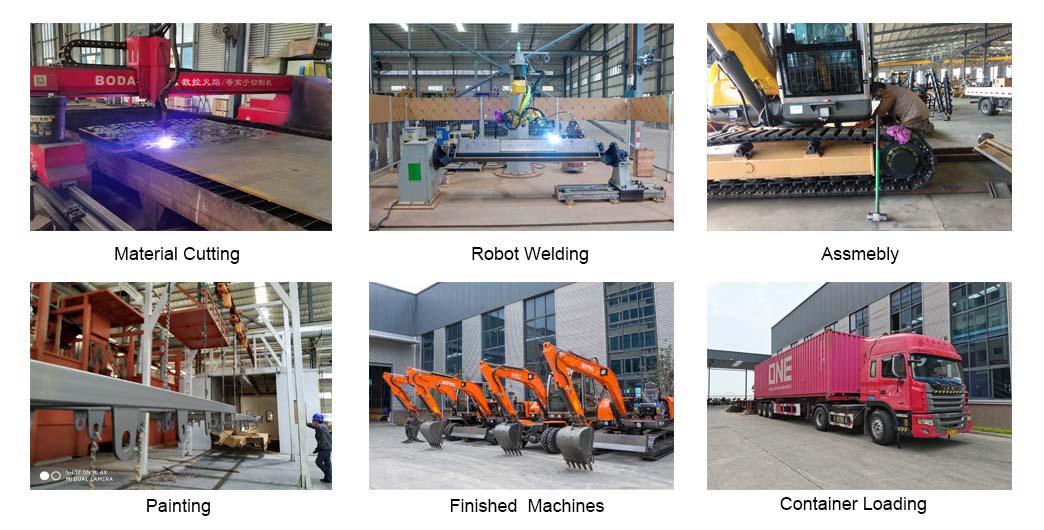 JingGong excavators production process