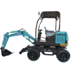 3 Ton Mini Wheel Excavator 360-Degree Rotation With Small Bucket