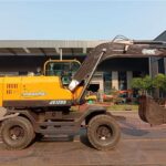 JG120s wheeled excavators with doulbe cylinder